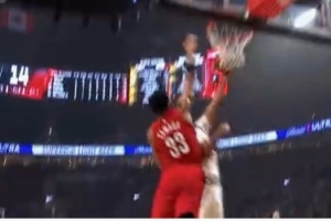 禁飞区！卡马拉积极补防 大帽扇飞卡梅隆-约翰逊上篮